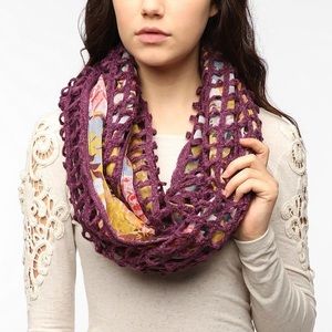 Pins and Needles Floral Infinity Scarf